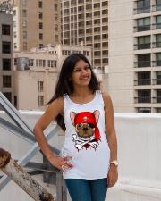 French bulldog Pirate Halloween Costume Ladies Flowy Tank lifestyle-bellaflowy-tank-front-3