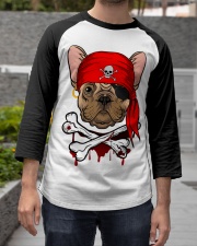 French bulldog Pirate Halloween Costume Baseball Tee apparel-baseball-tee-lifestyle06