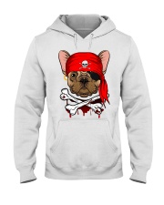 French bulldog Pirate Halloween Costume Hooded Sweatshirt thumbnail