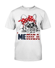 FRENCHIE-MERICA-With-Red-Bandana Premium Fit Mens Tee thumbnail