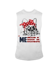FRENCHIE-MERICA-With-Red-Bandana Sleeveless Tee thumbnail