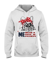 FRENCHIE-MERICA-With-Red-Bandana Hooded Sweatshirt thumbnail
