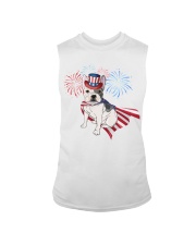 Frenchie America-Cloak Patriot-Hat 4th 7 Sleeveless Tee thumbnail