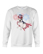 Frenchie America-Cloak Patriot-Hat 4th 7 Crewneck Sweatshirt thumbnail