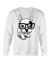 Frenchie Puppy With Glasses T Shirt Crewneck Sweatshirt thumbnail