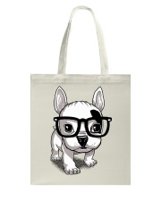 Frenchie Puppy With Glasses T Shirt Tote Bag thumbnail
