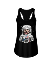 Frenchie Astronaut Suit Ladies Flowy Tank thumbnail