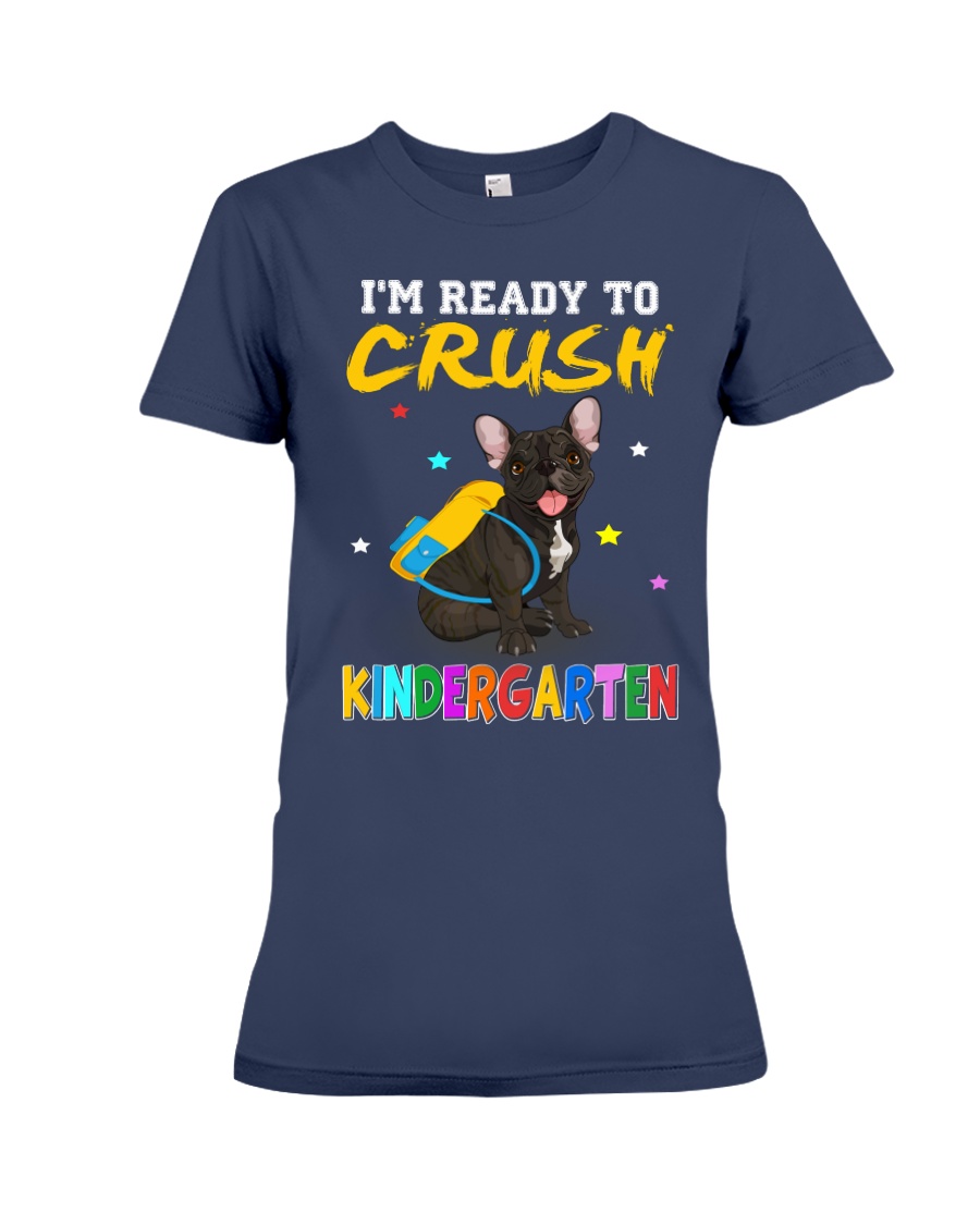 French Bulldog Crush Kindergarten T Shirt Premium Fit Ladies Tee
