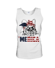 Frenchie Dog USA Flag Headband Gift Unisex Tank thumbnail