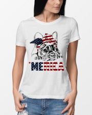 Frenchie Dog USA Flag Headband Gift Premium Fit Ladies Tee lifestyle-women-crewneck-front-10