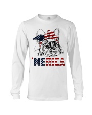 Frenchie Dog USA Flag Headband Gift Long Sleeve Tee thumbnail