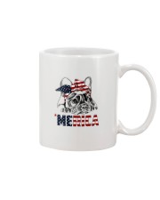 Frenchie Dog USA Flag Headband Gift Mug thumbnail