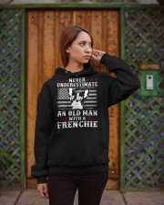 Old Man With French Bulldog American Flag Shirt Hooded Sweatshirt apparel-hooded-sweatshirt-lifestyle-02