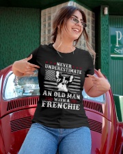 Old Man With French Bulldog American Flag Shirt Ladies T-Shirt apparel-ladies-t-shirt-lifestyle-01