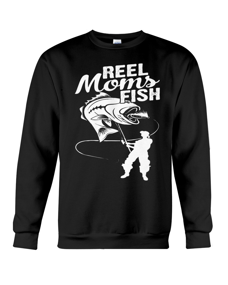 reel moms fish Crewneck Sweatshirt