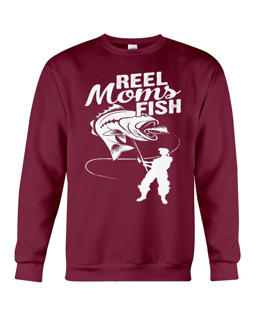 reel moms fish Crewneck Sweatshirt