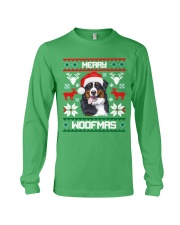 Merry Woofmas Bernese Mountain Dog Long Sleeve Tee thumbnail
