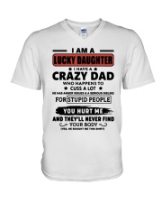 I am lucky Daughter V-Neck T-Shirt thumbnail