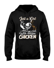A Girl In Love With Her Chicken Hooded Sweatshirt thumbnail