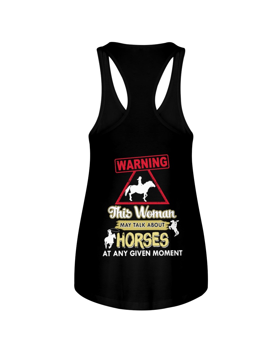 Horse This Woman May Talk About Horses Ladies Flowy Tank