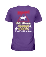 Horse This Woman May Talk About Horses Ladies T-Shirt thumbnail