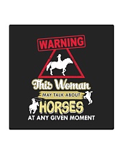 Horse This Woman May Talk About Horses Square Coaster thumbnail