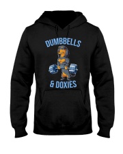 Dumbbells And Doxies Hooded Sweatshirt thumbnail