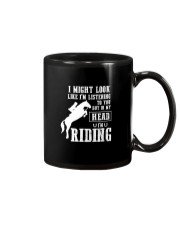 I Might Look Like I'm Listening But Riding Horse Mug tile