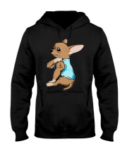 Chihuahua Tattooed I Love Mom Hooded Sweatshirt tile