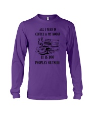 All I Need Is Coffee and Books Long Sleeve Tee tile