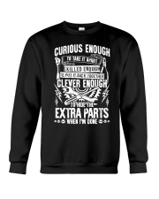 Curious Skilled And Clever Truck Mechanic Crewneck Sweatshirt tile