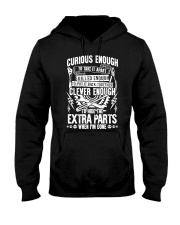 Curious Skilled And Clever Truck Mechanic Hooded Sweatshirt tile