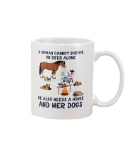 A woman need a Horse and her Dogs Mug tile