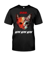 Meow Meow Meow Horror Cat Classic T-Shirt tile