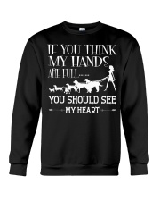 If you think my hands are full Crewneck Sweatshirt tile