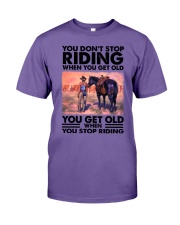 Horse You don't stop riding when you get old Premium Fit Mens Tee tile