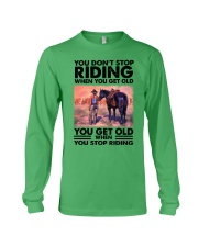 Horse You don't stop riding when you get old Long Sleeve Tee tile