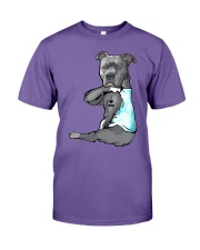Pitbull Tattooed I Love Mom Premium Fit Mens Tee tile