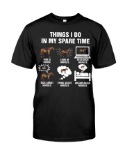 Things I do In My Spare Time Horse Premium Fit Mens Tee tile