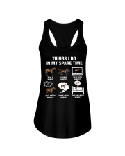 Things I do In My Spare Time Horse Ladies Flowy Tank tile