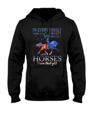 There is a girl who is obsessed with horses Hooded Sweatshirt tile