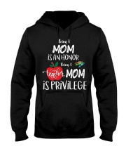 Being Teacher Mom Is Privilege Hooded Sweatshirt tile