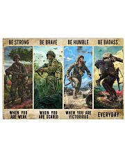 Veterans Be strong be brave be humble 17x11 Poster front