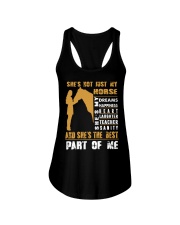She's Not Just My Horse Ladies Flowy Tank tile