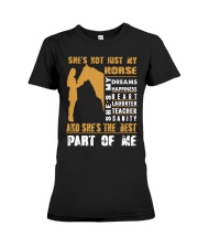 She's Not Just My Horse Premium Fit Ladies Tee tile