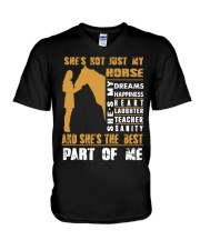 She's Not Just My Horse V-Neck T-Shirt tile