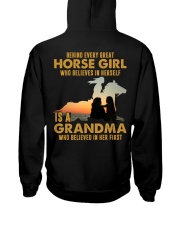 Behind Every Great Horse Girl Is A Grandma Hooded Sweatshirt back