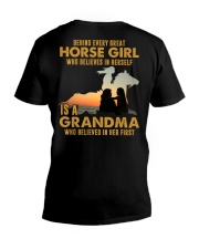 Behind Every Great Horse Girl Is A Grandma V-Neck T-Shirt tile