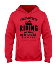 I just want to go horses riding Hooded Sweatshirt tile