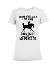 Horse girl unlike other girls Premium Fit Ladies Tee tile